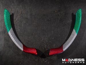 Alfa Romeo Giulia Interior Trim - Carbon Fiber - Steering Wheel Side Trim Kit - Pre '20 - Italian Theme - Feroce Carbon Alfa Romeo Giulia Interior Trim - Carbon Fiber - Steering Wheel Side Trim Kit - Pre '20 - Italian Theme - Feroce Carbon